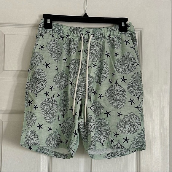 Goodfellow & Co Other - Goodfellow & Co. Starfish Swim Trunks w/Liner, Men's Small, Daydream Green
